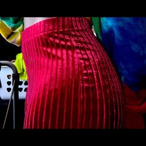 Velvet long flare pants size small